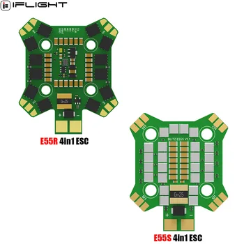 iFlight БЛИЦ Mini E55R / E55S BLHeli32 2-6 S ESC DShot150/300/600/ MultiShot/OneShot 20x20 мм за RC FPV състезателен дрона Freestyle