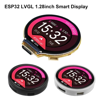 ESP32 Lvgl WiFi Bluetooth Development Board 1,28 Инча IPS TFT LCD Модул Сензорен Екран 1,28 
