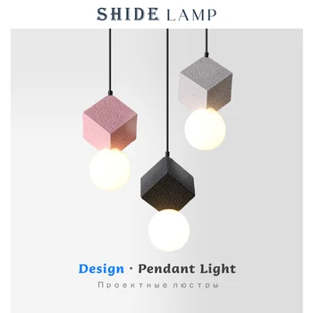 Творчески висящи лампи Menvix Nordic, Луксозна подвесная лампа в стил постмодерното, Нощно led полилей за спални