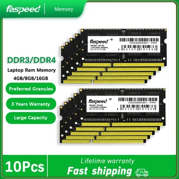 10ШТ DDR4 16GB Memoria Ram 4GB DDR3 8GB 1600MHZ 2666MHZ sodimm памет Ram Memory DDR 3 DDR 4 1.35 V 1.2 V CL11 CL19 За Лаптоп Бележника