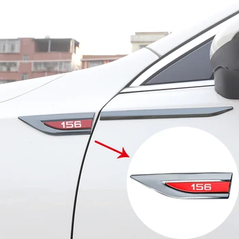 Етикети с метално лого на автомобила върху крилото на персонализирани декоративни странични маркери за alfa Romeo 156 с логото на аксесоари за Автомобили