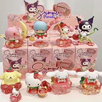 Фигурка На Sanrio Серията Blossom И Wagashi Pompompurin Mymelody Kuromi Cinnamoroll Фигурки Модел На Кукла Играчка За Подарък