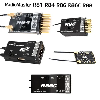 RadioMaster R81 R84 R86 R86C R88 2,4 Ghz На разстояние повече от 1 км SBUS Наноприемник, Съвместим с FrSky D8 TX16S, Поддържа Обратната RSSI