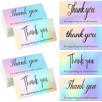 Благодарим Ви за Вашата поръчка, визитки, покупка, Благодарствени Картички, Благодарствена картичка за малкия бизнес 5*9 cm