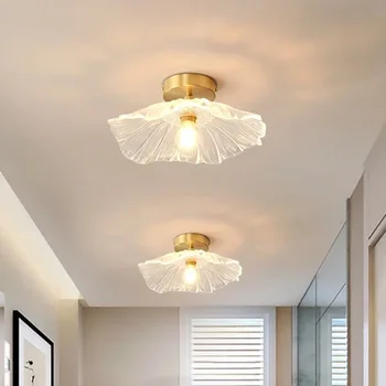Модерен тавана лампа за дневна, спалня, пътеки, балкон лампи, стъклени подвесного осветление, осветителни тела за вътрешно осветление, полилеи