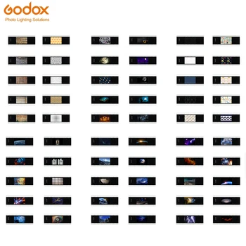 Пълен набор от прозрачни филми Godox AK-S за светкавица на фотоапарат Godox AK-R21, опаковката е 60 бр.