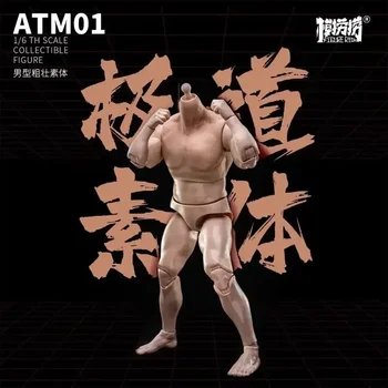 В наличност Molaolao Atm01 1/6 Super Joint, Пъргав мъж-войник, татуировки серия Human Body, Здраво тяло