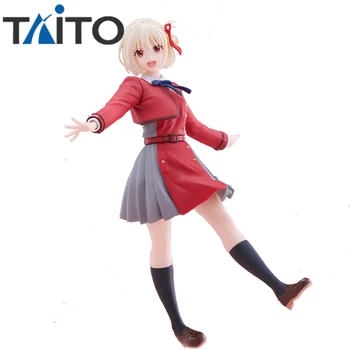 В присъствието на Истински Оригинален TAiTO Coreful Nishikigi Chisato Lycoris Откат на Аниме Фигурка PVC 18 см са подбрани Модел на Кукла Украшение за Подарък