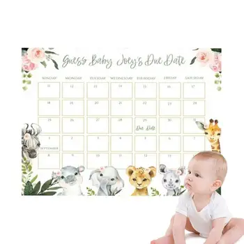 Календар прогнози на раждане, игра в банята, Забавен календар на Деня на раждане на детето, предвиждане на датата на раждането, Запомнящо календар на раждане