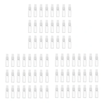 72шт Прозрачни Празни Флакони-опаковки с обем 20 мл, Преносими Флакони-опаковки фин мъгла за еднократна употреба