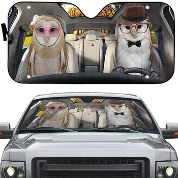 Сенника на предното стъкло на автомобила с 3D-принтом под формата на животни, слънчеви очила са в челните стъкло, блокер на ултравиолетови лъчи, козирка, козирка за защита на вашия