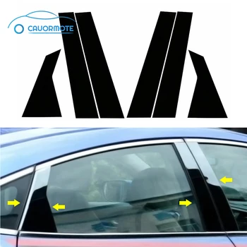 Автомобилни стикери стикер за украса на прозорци Honda Civic от 2012 до 2018 година, Автомобилни стоки, Външни детайли на 6 бр./компл.