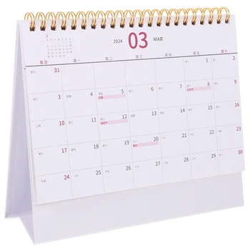 Настолен Календар Планер Месечен Календар Декоративен Календар за планиране на графици Календар за вашия домашен Офис