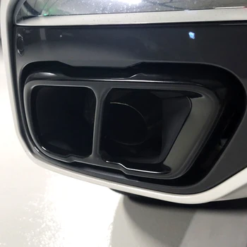 За BMW X5 G05 X6 G06 X7 G07 2019-2021 M Спортна Структура От Неръждаема Стомана Заден Шумозаглушител на Изпускателната Тръба Изходна Покриване на Детайли Довършителни работи