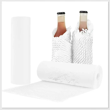 Бяла cellular хартия, 30 см, Широчина 10 m и Дължина 10 м /Рулонная опаковка Крафт-опаковки Подарък хартия на ролки