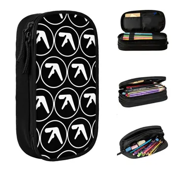 Модни пеналы Aphex Twin Vintage Молив Cases Y2K, пеналы за химикалки, кутия за писалки за студенти, големи чанти за съхранение, ученически пособия, подаръци, канцеларски материали