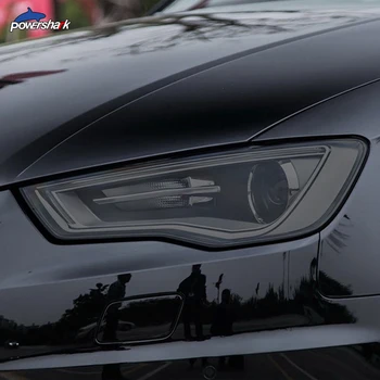 Цвят на автомобилни фарове Черна Защитно фолио Защитна Прозрачна стикер TPU за Audi A3 S3 RS3 8V 2013-В Sportback Аксесоари