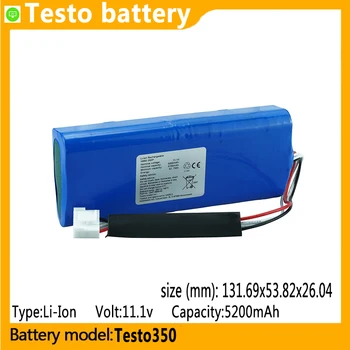 Testo350 капацитет 5200 mah литиево-йонна батерия 11.1v подходящ за Testo 350, анализатор 350K, анализатор на димни газове