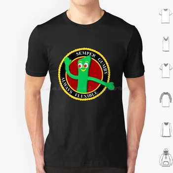 Бестселър Its Always Flexible Тениска на Мъже, Жени Деца 6Xl Always Flexible военновъздушните сили на Корпуса на морската пехота на САЩ Semper Gumby Dog