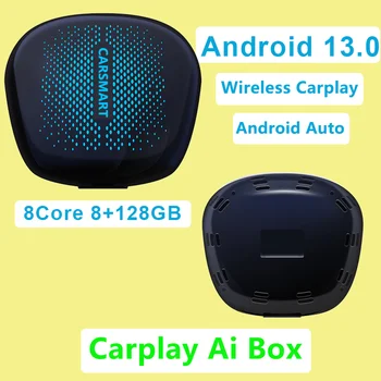 MiNi 8 + 128 GB Android AI Box Вградена система Android 13 Поддържа безжична Android Auto wireless carplay