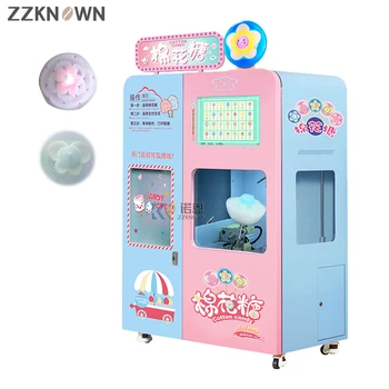 Продава се търговски автоматична машина за производство на сладък памук, с розов захар, Различни стилове на опаковки за приготвяне на бонбони