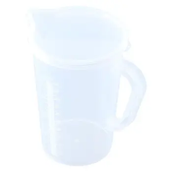 Пластмасов градуированный чаша с дръжки, Дебели Мерителна чашка с люспи, 1000 мл, Чаша с голям капацитет, Химическо лабораторно оборудване
