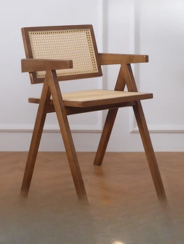 Домашен ротанговый стол за тераси, дизайнер от естествен ратан, casual dining стол от масивно дърво