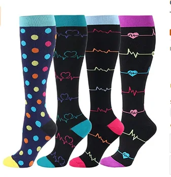 Нов компрессионный чорап, натиск върху крак, Спортно налягане, Тънък растяжитель с медицинска помощ, Градинска Мъжки Дамска мода, 24C