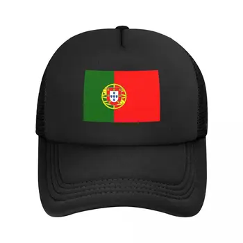 Готина шапка на шофьор на камион с флага на Португалия, мъжки Дамски бейзболна шапка за възрастни, регулируеми по поръчка, лятна