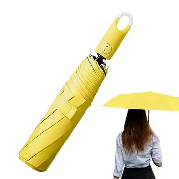 Самораскрывающийся и убирающийся чадър-козирка за защита от слънце и ултравиолетови лъчи Мини чадър От слънцето, Малък джобен чадър от дъжд
