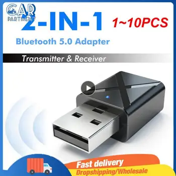 1 ~ 10ШТ Аудиоприемник-предавател 5,0 Мини Bluetooth-3,5 мм Жак, AUX Стерео Bluetooth предавател за телевизор, КОМПЮТЪР Авто USB, Безжичен