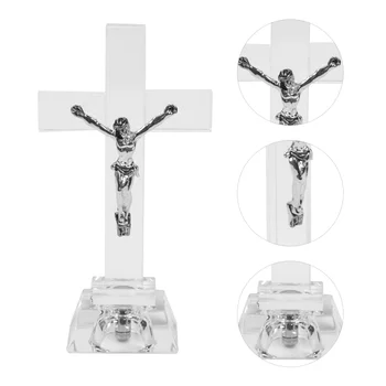 Статуята на Разпъването на Кръст на Исус: Фигурки с Разпятието и Кръста, Скулптура Католически Светци Кръстове, Тенис на Кръст с Разпятието за Дома