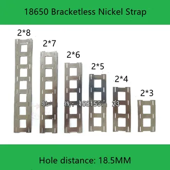 1 КГ никелова лента 18650 Рязане никелевого лист и формоване никелова лента Разстояние между дупките 18,5 мм Без скоба SPCC никелирование
