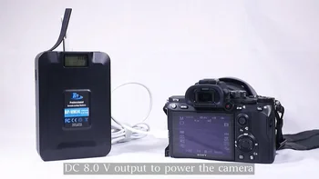 Портативна акумулаторна батерия с капацитет от 74 Wh, с v-образен стена-предпазител, универсална монтажна плоча за места излъчване на камерата ideo 